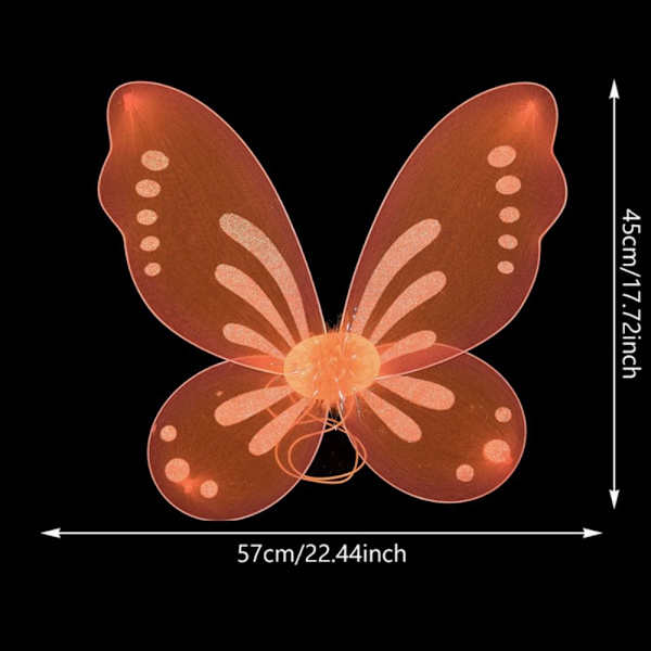 Fairy Wings Dress-Up Wings RÖD Red
