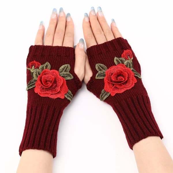 Handledshandskar Fingerlösa handskar WHITE&RED WHITE&RED white&red