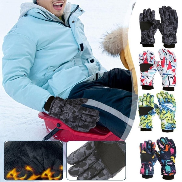 Snow Ski Gloves Warm Gloves S (4-7 VUOTTA)1 1 S (4-7 years )1