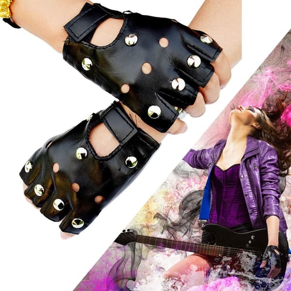 Punk Handsker Half Finger Handsker 3 3 3