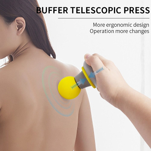 Hierontapistooli Vibration Massager KELTAINEN Yellow