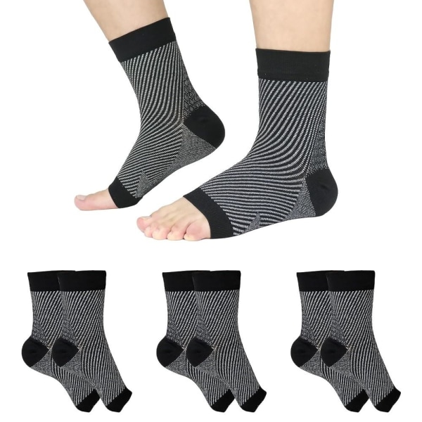Neuropati Sokker Soothe Relief Compression Socks SORT L/XL Black L/XL