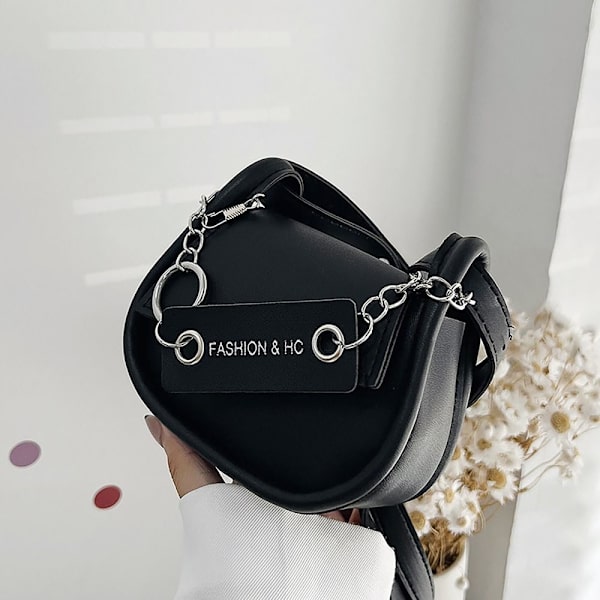 Mini Crossbody Taske Single Skuldertaske SORT BLACK