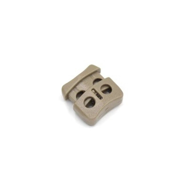 4 stk Fjedersnor Låse Toggle Stopper KHAKI Khaki