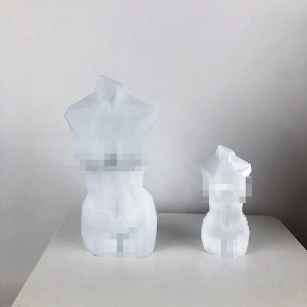 3D Body mold kynttilän mould 01 01 01
