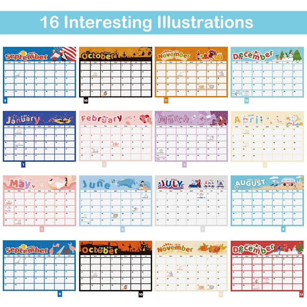Desktop Paper Calendar Daily Vuosittainen Agenda Desktop Calendar