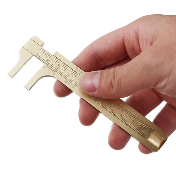2 stk Messing Vernier Caliper Pocket Caliper Handy Caliper