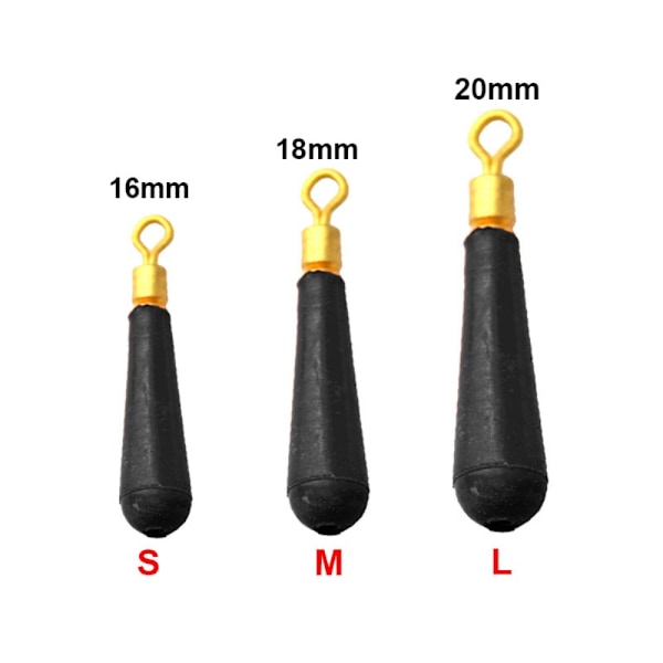 10 Styck Fiskeflöten Säte Fiskerotationsflöten 20MM 20MM 20mm