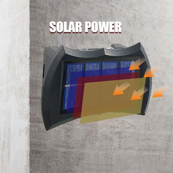 LED Solar Light Udvendig Væglampe 4LED FARVERIGE 4LED FARVERIGE 4LED Colorful