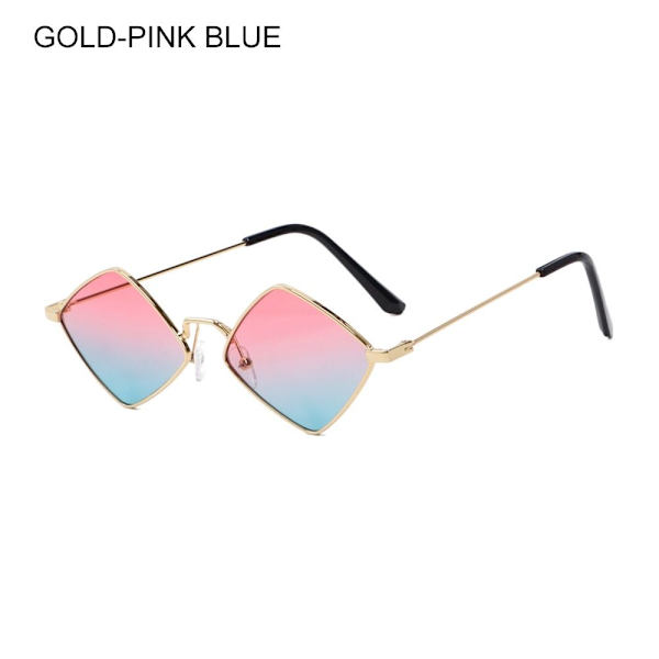 Naisten aurinkolasit Diamond Shape KULTA-PINKKIN SININEN KULTA-PINKIN SININEN Gold-Pink Blue