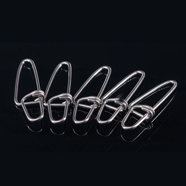 100 st Fishing Snap Connector med Pin Heavy Duty Ball 5 5 5