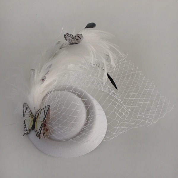 Pillbox Hattar Mesh Pannband VIT white