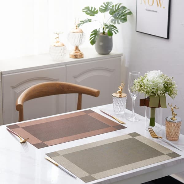 Spisebordsmåtte Bordmåtte SORT&GULD black&gold