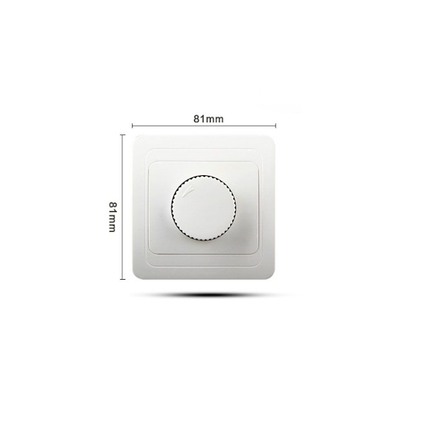 Väggdimmer LED Dimmer Switch Vägg Vit LED Dimmer