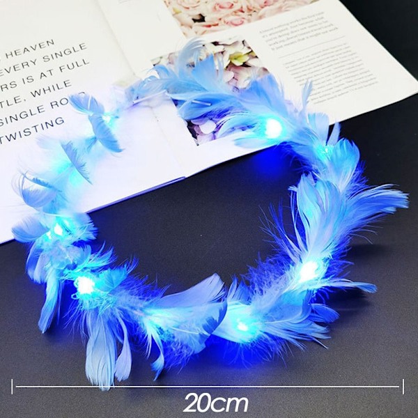 2 st Glödande LED-krans Halloween Crown Flower 5 5 5