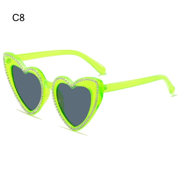 Hjerteformede solbriller Diamantsolbriller C8 C8 C8
