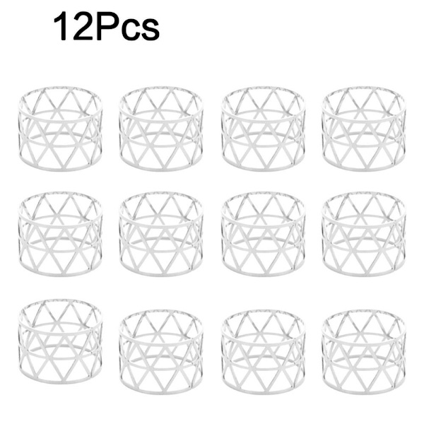 Lautasliinasolki Lautasliinasormus SILVER 12KPL 12KPL Silver 12Pcs-12Pcs