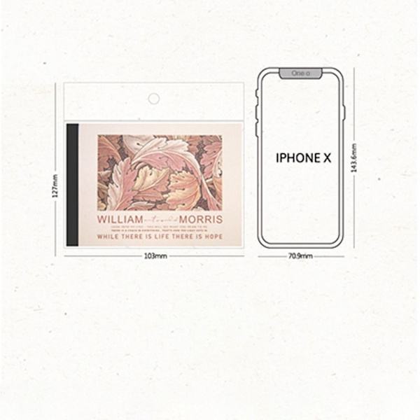 100 st/lot Memo-block Material Papper Bokdekoration 1 1 1