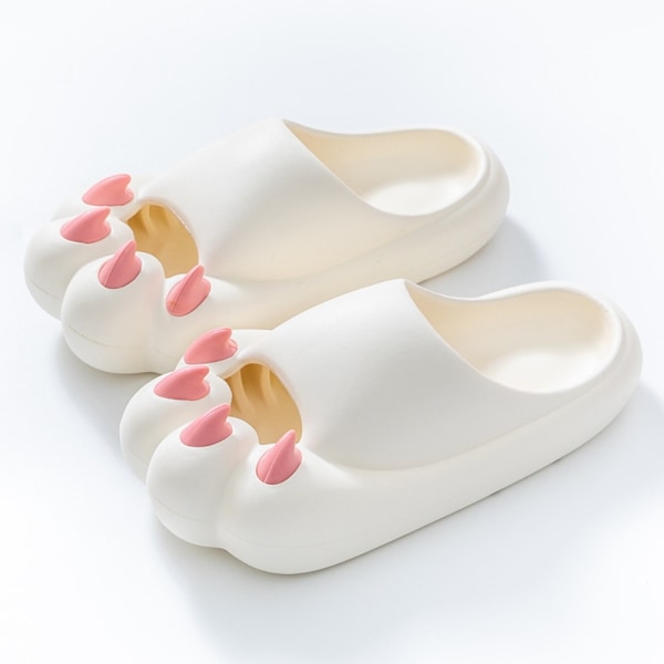 Cat Paw Slippers Sommersko HVID 40-41 white 40-41