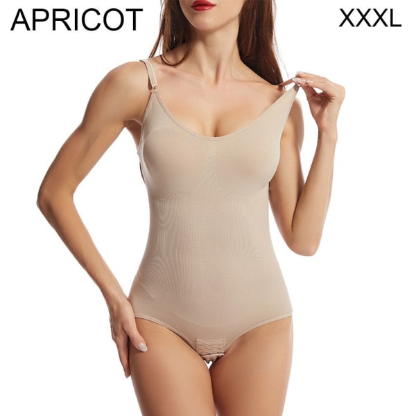 Kvinnor Bodysuit Manschett Tummy Trainer APRIKOS XXXL apricot XXXL