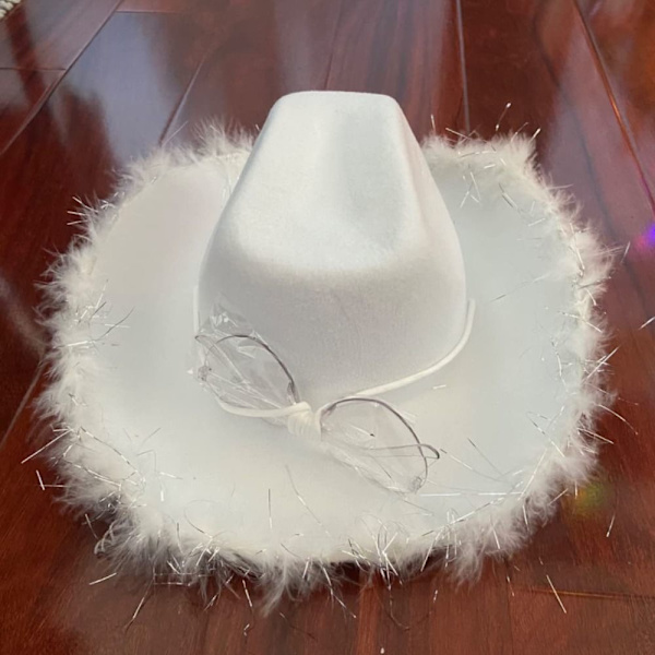 Cowboyhat Fluffy Feather Boa 2 2 2