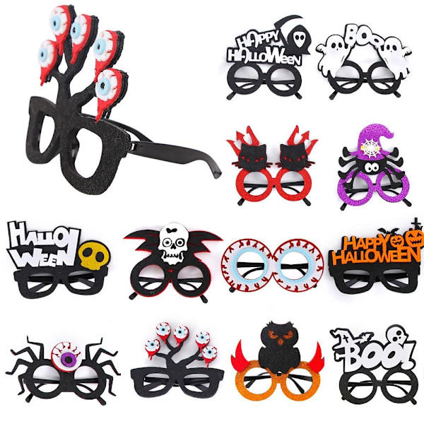 Halloween-briller Halloween-festrekvisita SETT 4 SETT 4 Set 4