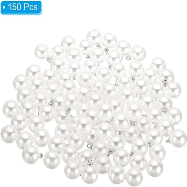 150 st Pearl Charm hänge Faux Pearl Beads Beads Dingle Charm