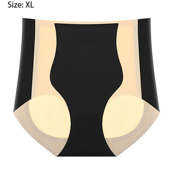 Hip Lifting Farve Panel Trusser Ice Silk Shaping Briefs SORT XL black XL