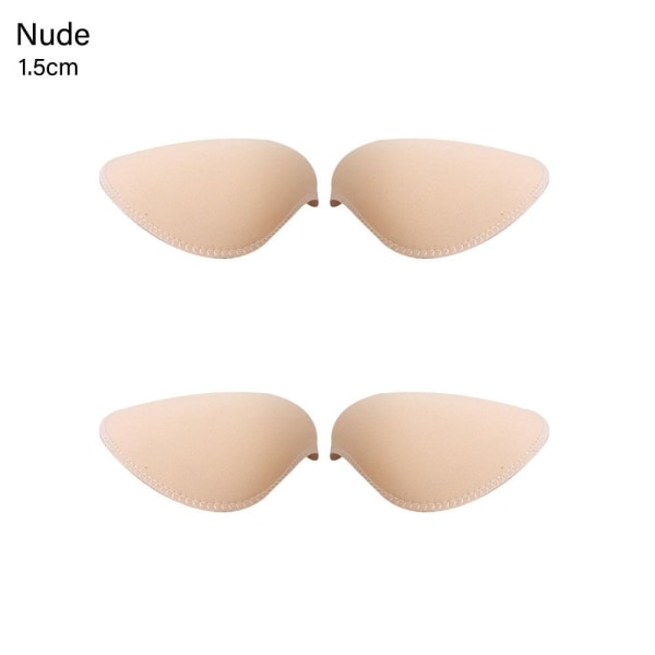 2 Paria Sponge olkatyynyt Pehmeä pehmustettu NUDE 1,5 cm 1,5 cm nude 1.5cm-1.5cm