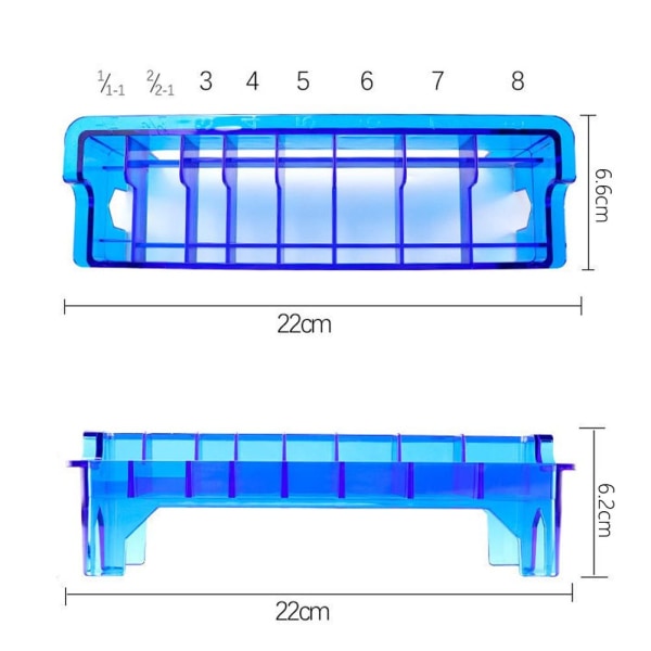 Limit Comb Opbevaringsboks Elektrisk hårklipperstativ TRANSPARENT Transparent