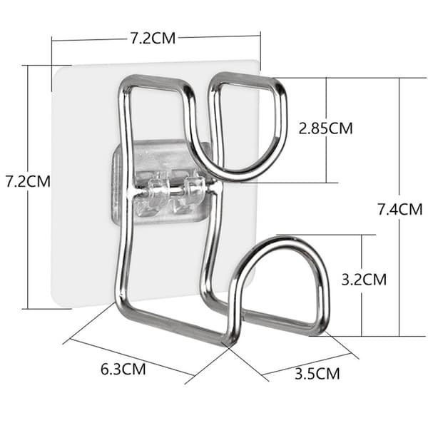 2STK Kroker Holder SØLV 2STK 2STK Silver 2Pcs-2Pcs