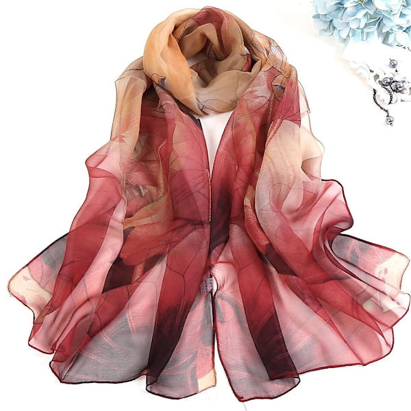 Chiffonskjerf Langt sjal 3 3 3