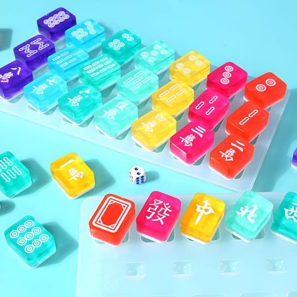 Mahjong Silikoneform Harpiksform B B B