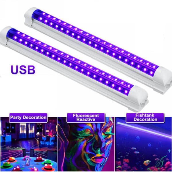 LED UV Stripe LILLA 2 STK 2 STK Purple 2Pcs-2Pcs