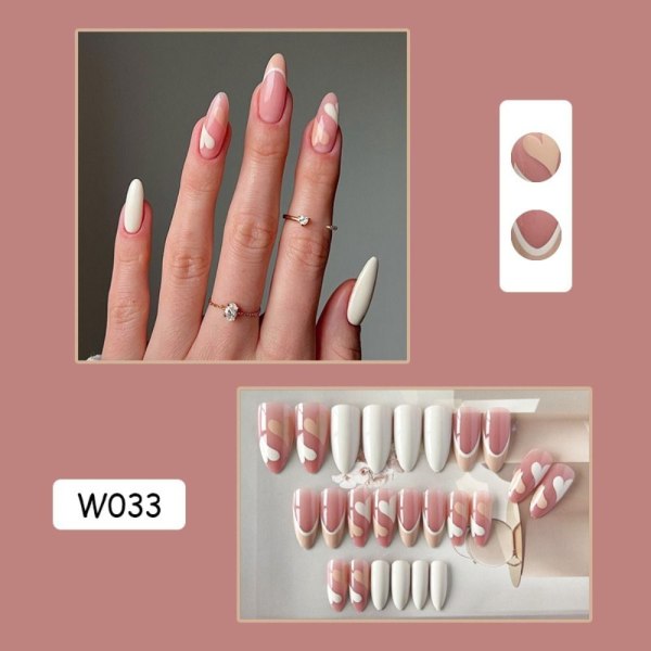 24stk False Nails Long Mandel W035 W035 W035