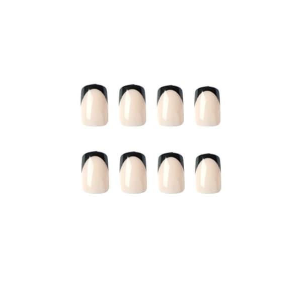24stk False Nails Short Square French