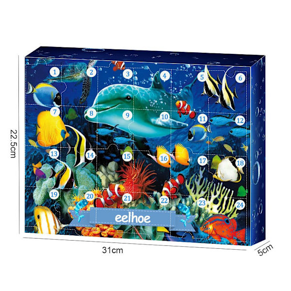 Underwater Dyr Model Jule Blind Box Havets Verden