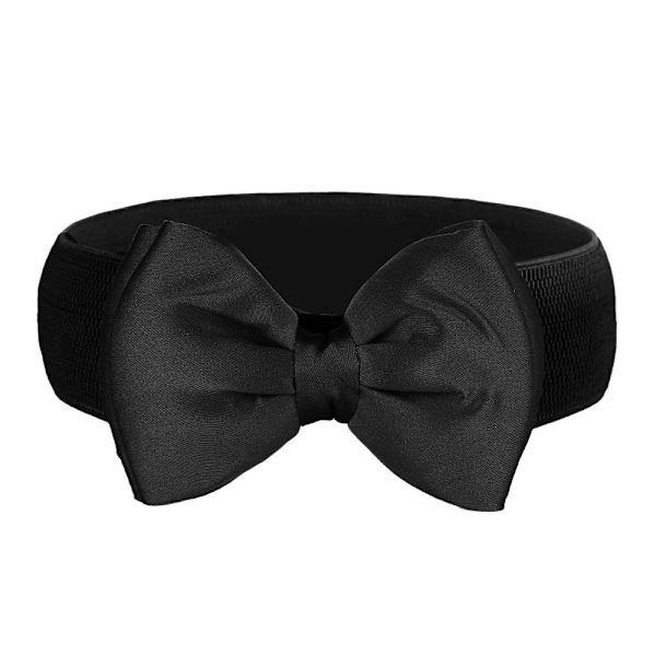 Bred stretch midjebälte Bowknot midjeband RÖD red
