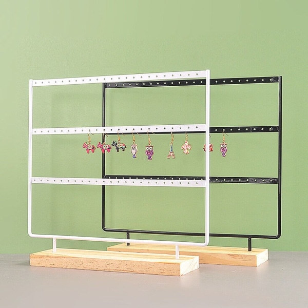 Örhänge Hängande Display Rack Smycken Organizer VIT white