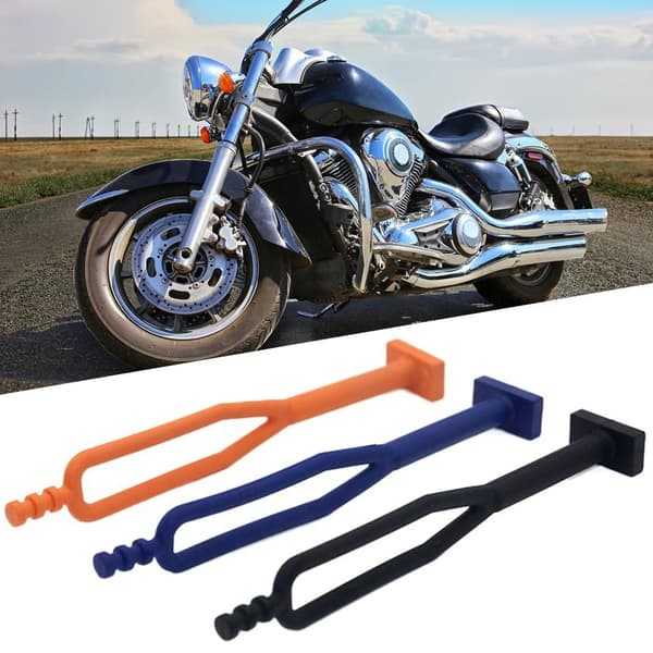 Motorcykel Kickstand Strap Fodstøtte Bracket Strap SORT black