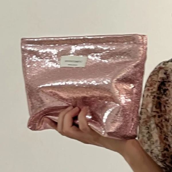 Makeuptaske Kosmetiktaske SØLV Silver