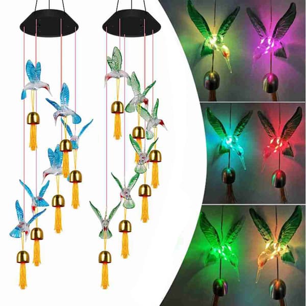 Solcelled Vindklokker Lys LED Lys STYLE 1