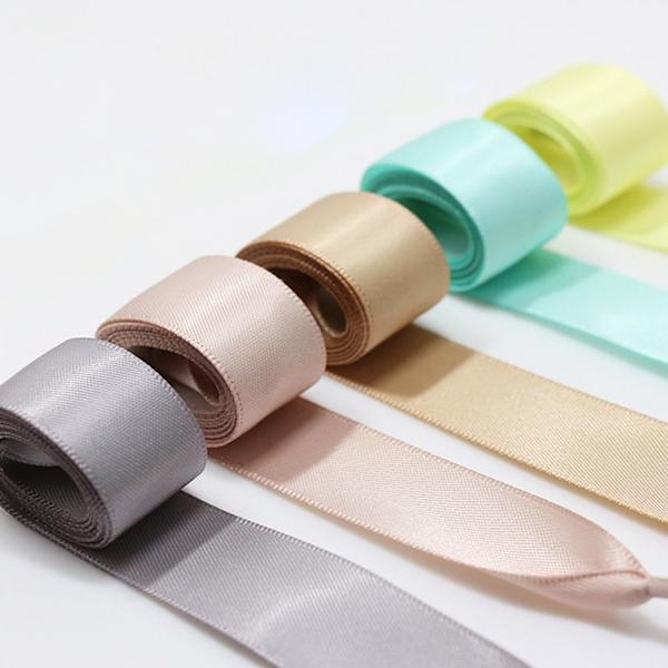 Platta skosnören Satin Ribbon Skosnören GUL Yellow