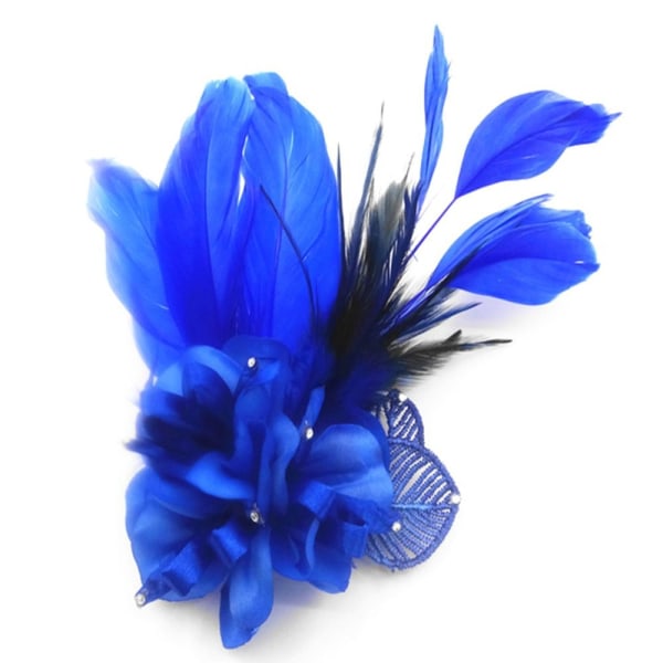 Fjærbrosje Blomstersøller Pin ROYAL BLUE Royal blue