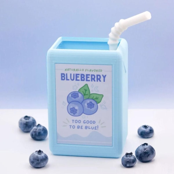 Juice Box Urtepotte Urtepotte Dekoration BLÅBÆR BLÅBÆR Blueberry