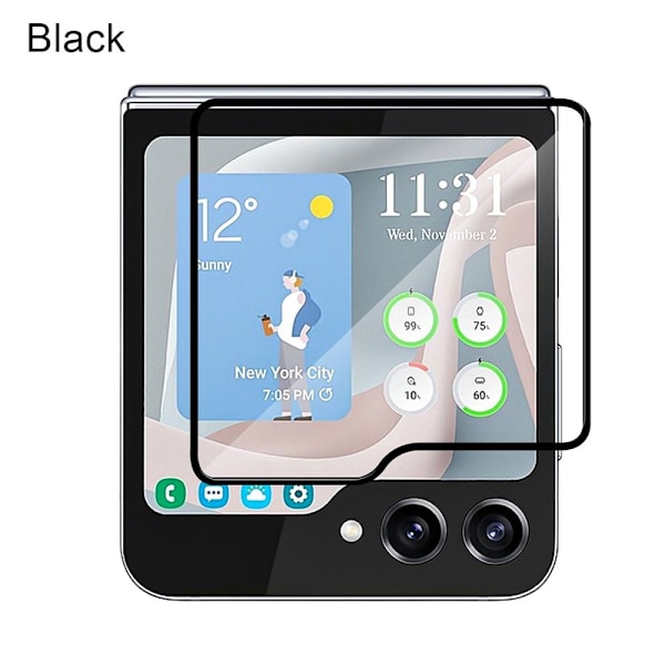 4 Stk Telefon Flim Back Screen Cover SORT SORT Black