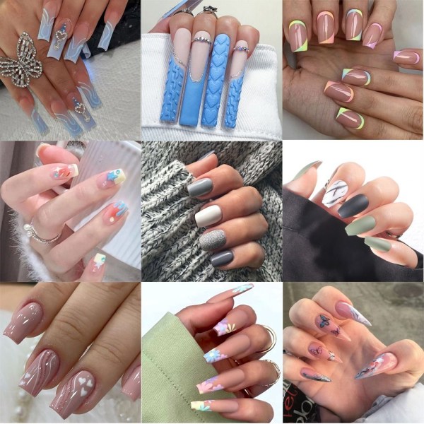 2 lådor 24 st/kartong Fake Nails Press On Nail Tips 01-2BOXS 01-2BOXS 01-2boxs