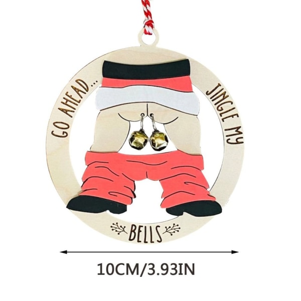 Jingle My Bell Pendant Julenissen Butt Ornament Christmas Hanging