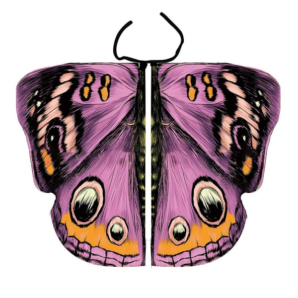 Butterfly Wings Sjal Butterfly Skjerf 3 3 3