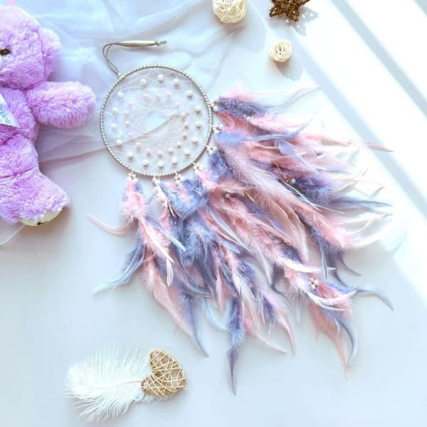 Feather Dream Catchers LED-seinäriipus Feather seinäripustin